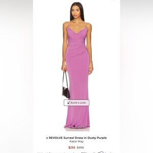 Katie May Dusty Purple Ruched Maxi Dress